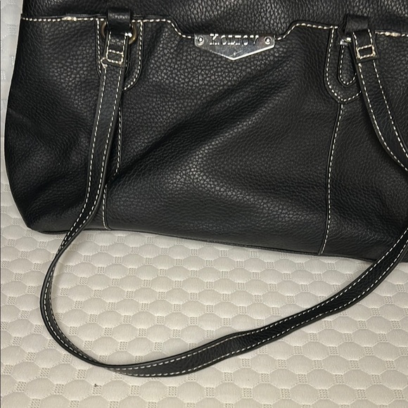 Black Structured Shoulder Bag with Silver Hardware - Picture 9 of 9